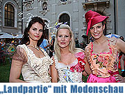 Ophelia Blaimer zeigte Dirndl´Couture & Kopfputz Modenschau am 06.09.2008 imGarten des Bayerischen Nationalmuseums (Foto: MartiN Schmitz)